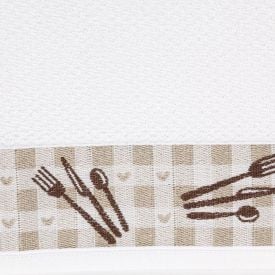 Pano de Copa 46X65 cm Jacquard Karsten - Talheres