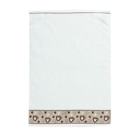 Pano de Copa 46Cm X 65Cm Jacquard Karsten - Café Com Corações