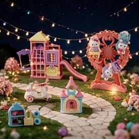 Conjunto Família Coelho Parque de Diversões Havan Toys