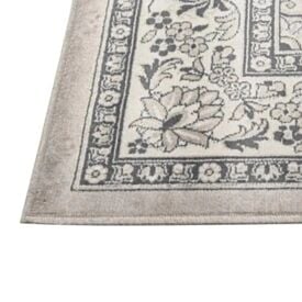 Tapete Passadeira 68Cm X 2,10M Belga Havan Casa - Moldura Cinza