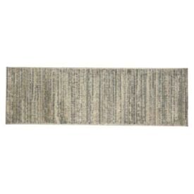 Tapete Passadeira 68Cm X 2,10M Belga Havan Casa - Listras Cinza E Bege