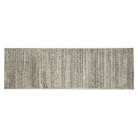 Tapete Passadeira 68Cm X 2,10M Belga Havan Casa - Listras Cinza E Bege