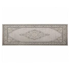 Tapete Passadeira 68Cm X 2,10M Belga Havan Casa - Moldura Cinza