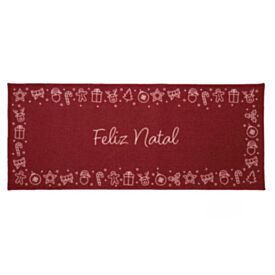 Tapete Decorativo de Natal 50X120 cm Havan Casa - Feliz Natal Vermelho