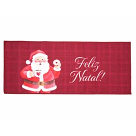 Tapete Decorativo de Natal 50X120 cm Havan Casa - Papai Noel Vermelho