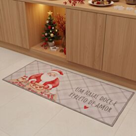 Tapete Decorativo de Natal 50X120 cm Havan Casa - Xadrez Bege