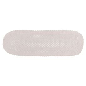 Tapete Passadeira Oval Romano 40Cmx1,20 m Havan Casa - Branco