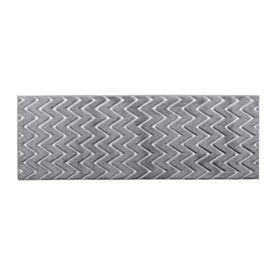 Tapete Passadeira Milano 60Cm X 1,80M Havan Casa - Cinza Chevron