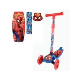 Patinete Infantil 3 Rodas com Led Homem-Aranha Disney
