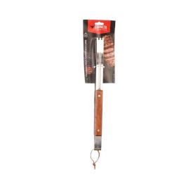 Pegador De Churrasco Inox Leme Corneta - 38 Cm