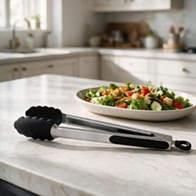 Pegador Universal de Silicone e Inox Duo Preto 34Cm Brinox
