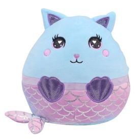 Pelúcia Gatinha Sereia 27Cm Havan Toys - Azul