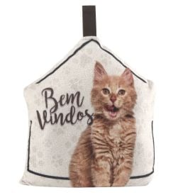 Peso de Porta Decorativo Havan Casa - Bem Vindo Gato
