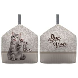 Peso de Porta Decorativo Havan Casa - GATO AMOR