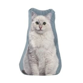 Peso de Porta Decorativo Pet Havan Casa - Gato Branco