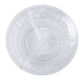Petisqueira 3 Divisórias Angel Lyor 21,5Cm - Vidro