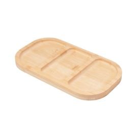 Petisqueira Retangular com 3 Divisórias Havan Casa 25 cm - Bambu