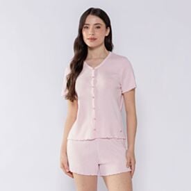 Pijama Feminino Americano De Tricot Camila Moretti