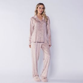 Pijama Feminino Americano Em Plush Disney