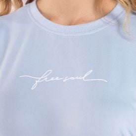 Pijama Feminino Curto Peletizado Camila Moretti Azul Areado