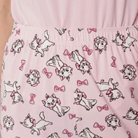 Pijama Feminino Curto Peletizado Disney Aristogatos Rosa