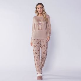 Pijama Feminino Longo Peletizado Disney