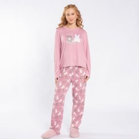 Pijama Feminino Longo Urso Camila Moretti