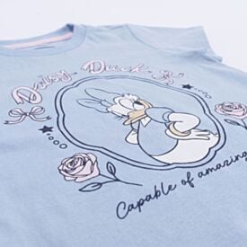 Pijama Infantil Menina 1 a 3 Anos Curto Margarida Disney Azul