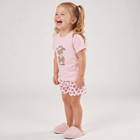 Pijama Infantil Menina 1 a 3 Anos Yoyo Kids Rosa Claro