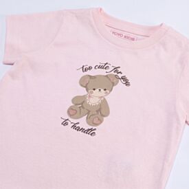 Pijama Infantil Menina 1 a 3 Anos Yoyo Kids Rosa Claro