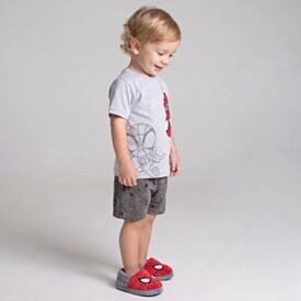 Pijama Infantil Menino 1 a 3 Anos Curto Spider Disney Mescla