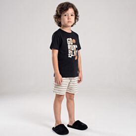 Pijama Infantil Menino 4 a 10 Anos Curto Em Algodão Hot dog