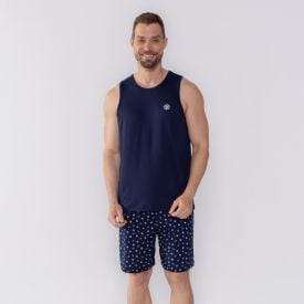 Pijama Masculino Regata Âncora Marc Alain