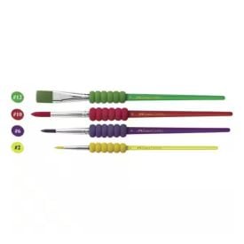 Pincel Soft Touch Faber-Castell - 4 Unidades