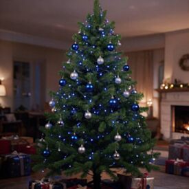 Pisca-Pisca de Natal Azul 100 Leds 8 Funções Taschibra - 220V