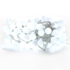 Pisca-Pisca De Natal Branco De Bolas 100 Leds 8 Funções 8M Havan Casa - 220V