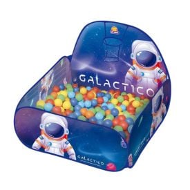 Piscina com 50 Bolinhas Galáctico Lp Toys - Azul