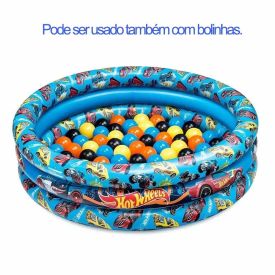 Piscina Infantil Inflável Hot Wheels 2 em 1 com 25 Bolinhas Fun - F0000-4