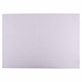 Tapete Piso Atoalhado para Banheiro 48X70cm Lumine Paris Karsten - Branco