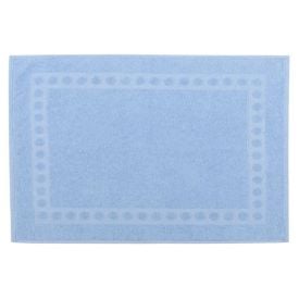 Tapete Piso Atoalhado para Banheiro 100% Algodão Havan Casa - Azul Claro 