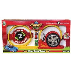 Pista de Carrinho Mega Speed Duplo Bs Toys - 192