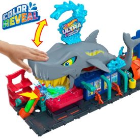 Pista Lava-Rápido Mega Tubarão Hot Wheels City - HTN82