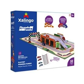 Jogo Playset Pista Pisando Fundo Xalingo 32 Peças