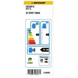 Pneu Dunlop Sp Sport Fm800 205/55 R16 - Preto