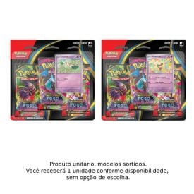 Pok&eacute;mon Blister Triplo Mega Evolu&ccedil;&atilde;o Fogo Fantasmag&oacute;rico Copag - Sortido