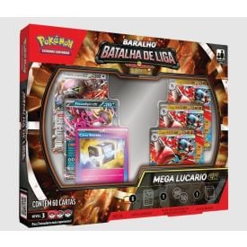 Pokémon Deck Batalha de Liga Mega Lucario Ex Copag