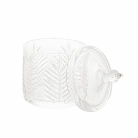 Porta Algodão e Sabonete Lyor de Cristal 10X15,5Cm - Palmera