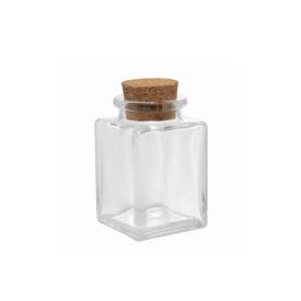 Porta Condimentos Quadrado Com Tampa Rolha Lyor - 90ml