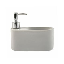 Porta Detergente Com Suporte Para Esponja Casa Limpa Lyor 380Ml - Cerâmica