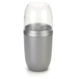 Porta Escova Dental com Tampa Arthi 500Ml - Cinza